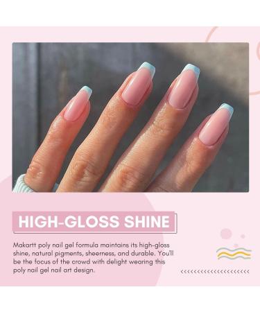 Makartt Poly Nail Gel 50ML - Builder Gel for Nail Extensions in White, Pink, Nude, Clear, and Rosy Shades - Ideal for Technicians, Beginners, and Salon Designs - Buy Online on GoSupps.com