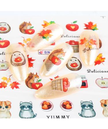 dijiusidy Nails Stickers Fashion Maple Leaf Pumpkin Decals Manicure Tools Sliders Decor Adhesive Fruit Elements Decorations 1680 BN1669 BN1669 1680 - Buy Online on GoSupps.com