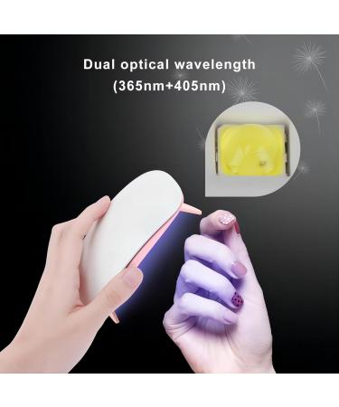 Madenia Mini UV Lamp for Gel Nails | 6W Portable USB Nail Dryer with 60s Timer - Pink UV LED Nail Lamp for Beginners & Shellac - Buy Online on GoSupps.com