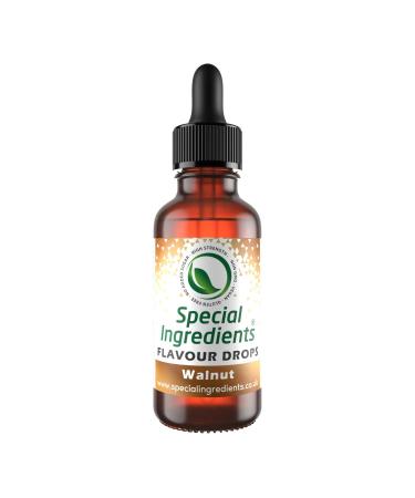 Walnut Flavour Drop 500ml Highly Concentrated Versatile Food Flavouring - Vegan Non GMO Gluten Free Walnut 500ml