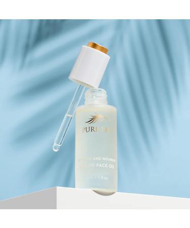 PURE FIJI Luxury Face Oil & Moisturizer - Organic Coconut Oil Serum for Anti-Aging Skin Brightening Wrinkle Reduction & Dark Spot Treatment - 1 Fl.Oz - Buy Online on GoSupps.com