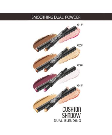  Cankypu Cankypu Twotone Eyeshadow Stick Shimmer Eyeshadow Pencil for Eye Makeup - Buy Online on GoSupps.com