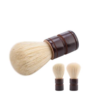 Portable Wooden Handle Shaving Brush for Men - Ideal for Salon Home & Travel | Lotus Wood & Bristle - Buy Online on GoSupps.com