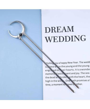Yheakne Vintage Moon Hair Stick Pin - Silver U Shape Hair Fork for Women and Girls - Buy Online on GoSupps.com