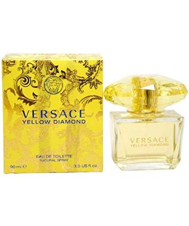 Versace Eau De Toilette Spray for Women Yellow Diamond 3 Ounce (Pack of 1) 3 Fl Oz (Pack of 1)