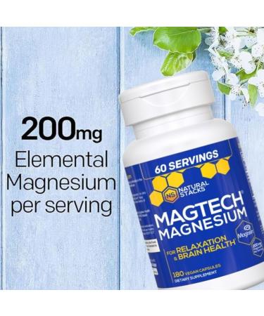 Natural Stacks Magtech Magnesium Value Bundle - 3 Forms of Magnesium - Featuring Magtein L-Threonate - Supports Relaxation and Brain Health* - 270 Total Capsules - Buy Online on GoSupps.com
