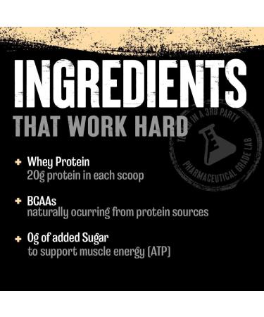 Animal 100% Whey Protein Powder Whey Blend for Pre Workout or Post Workout Recovery or an Anytime Low Sugar Protein Boost Meal Replacement with BCAA Branched Chain Amino Acids Vanilla 4 lb Vanilla 4 Pound (Pack of 1) - Buy Online on GoSupps.com