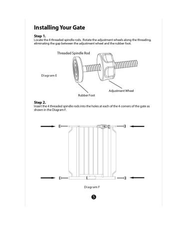 4 Pack Pressure Gates Threaded Spindle Rods M8 (8 mm)  Baby Gates Accessory Screw Bolts Kit Fit for All Pressure Mounted Walk Thru Gates (8mm 4 Pack) - Buy Online on GoSupps.com