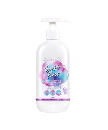 Les Secrets de Loly Bubble Kiss Soin lavant b b 2-en-1 corps & cheveux Ultra-doux Peaux sensibles & cheveux textur s (d s la naissance) 98% d'origine naturelle 400 ml