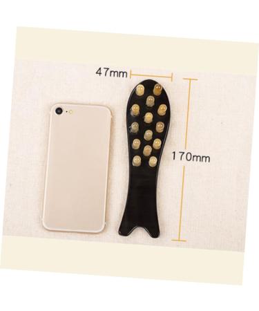Fomiyes Natural Horn Massager Brush - Smooth Tool for Scalp Massage & Hair Styling | International Shipping - Buy Online on GoSupps.com