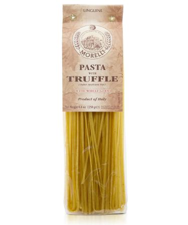 Morelli Italian Pasta Truffle Linguine - Gourmet Pasta - Handmade in Small Batches - Imported from Italy - Durum Wheat Semolina Pasta - 8.8 Ounce / 250g Linguine 8.8 Ounce (Pack of 1)