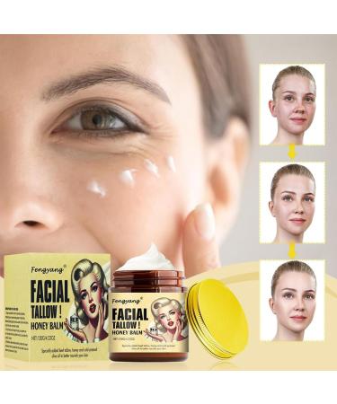 Fengyang Pure Tallow Balm Original Anti-wrinkle Honey Balm Organic Tallow for Skin Care Moisturizing Cream Made from Beef Tallow and Raw Honey Natural Lotion - Buy Online on GoSupps.com