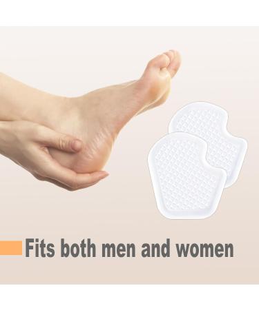 4 Pairs Gel Insert Pads for Ball of Foot | Metatarsal Pain Relief & Cushioning - Forefoot Support for Men & Women - Buy Online on GoSupps.com