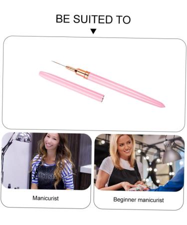 minkissy Pedicure Tools Nail Art Drawing Pen Pinceles Para Acrilico U as Para U as Acrilicas Manicure Tools Professional Nail Liner Brush Nail Liner Pen Nail Tech Must Haves Paint Pen 17.9x1cm Pink 2 - Buy Online on GoSupps.com