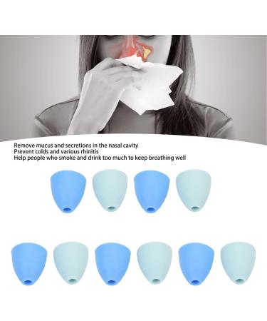 10pcs Soft Silicone Nasal Wash Head Replacement - Gentle Nose Rinse Cleaner for Mucus Removal - Buy Online on GoSupps.com