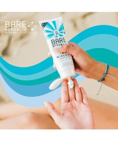 Bare Republic Mineral Gel Sunscreen SPF 30 Sunblock Body Lotion Light and Hydrating Skin Care 4 Fl Oz 4 Ounce (Pack of 1) - Buy Online on GoSupps.com