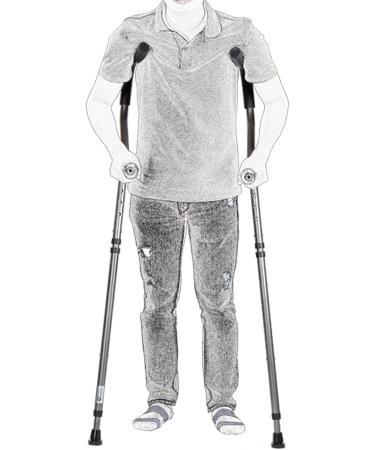 Axillary Crutches (Pair) Adult Crutches for Men and Women Adjustable Crutches with Shock Absorption System and Foldable Crutches for Walking Aluminum Underarm Crutches (Size : 128cm) Anniversary - Buy Online on GoSupps.com