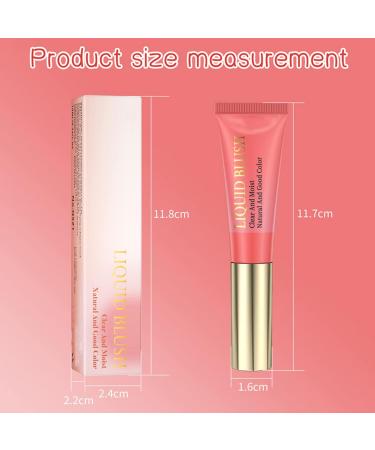 Matte Blush Liquid Makeup Lightweight Highlighter Blush Stick Natural Effect Liquid Blush Stick Waterproof Long Lasting For All Skin Types Natural Look (#04) - Buy Online on GoSupps.com