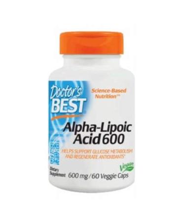Doctors Best Best Alpha Lipoic Acid 600 mg 60 Veggie Caps