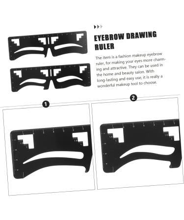 Beavorty 6 pcs Level Women Beauty Reusable Creative Supplies Eyebrow Designer Stencil Extension for Drawing 1 count (Pack of 1) Blackx3pcs - Buy Online on GoSupps.com