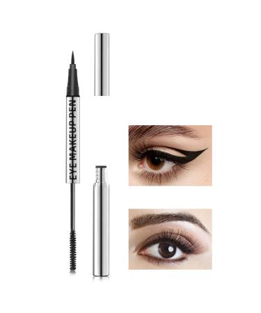 BOOBEES 2 In 1 eye make-up-pin double-ended eyeliner-pen mascara black eyeliner pen quickly dry waterproof and long-lasting for a charming eye premium