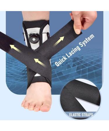 Buy FoRes Adjustable Foot Drop Orthosis Ankle Support Brace for Injury Recovery - Men & Women - Medium Size - Buy Online on GoSupps.com