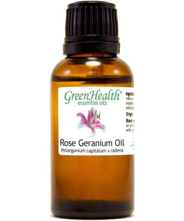 GreenHealth Rose Geranium 100% Pure Therapeutic Grade Essential Oil - 30ml - Buy Online on GoSupps.com