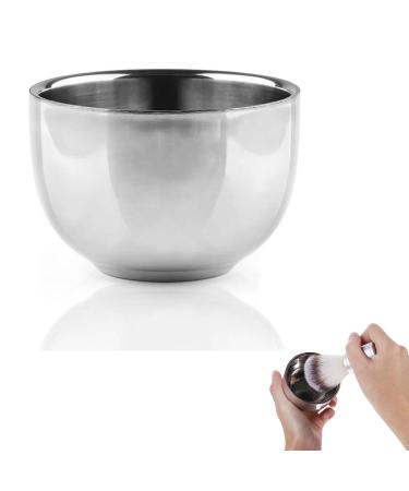 Shaving bowl shaving bowl shaving soap shells shaving puts shaving bowls shaving soap cum shaving foam mug soap bowl bowl made of stainless steel for the wet shaving of men for at home - Buy Online on GoSupps.com