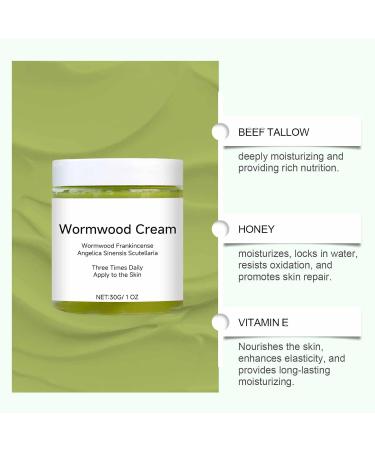 Natural Wormwood Cream with Frankincense | Moisturizing Soothing & Firming Organic Body Cream - Buy Online on GoSupps.com