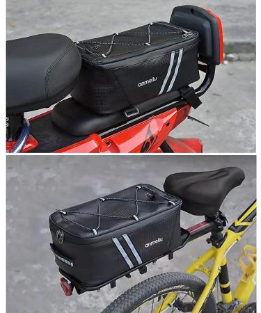Bike Rack Bag - Rear Rack Trunk Bag for Bicycles | Waterproof & Compact 7L Storage Pack for Ebike, Folding Bike, and Fat Tire Bicycle - Buy Online on GoSupps.com