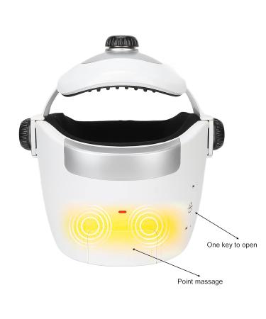 Intelligent 3-in-1 Electrical Head Massage Device | Acupressure Helmet with Heat Light & Music for Stress Relief - International Shipping - Buy Online on GoSupps.com