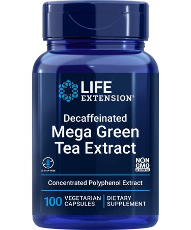 Life Extension Mega Green Tea Extract Decaffeinated 100 Vegetarian Capsules - Buy Online on GoSupps.com