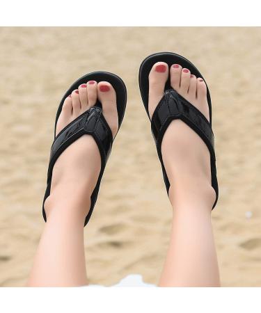 Orkii Women's Plantar Fasciitis Sandals - Arch Support Flip Flops for Comfortable Walking - Buy Online on GoSupps.com