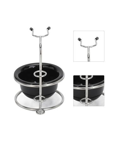Rugged Portable Shave Brush Stand with Foam Bowl - Stylish Rustproof Design for Home & Barbershop - Buy Online on GoSupps.com