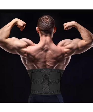Strong Lumbar Support Belt For Men And Women Lower Back Brace Decompression Girdles Waist Posture Corrector Adjustable For Pain Relief lofty ambition A XXL/XX - Buy Online on GoSupps.com