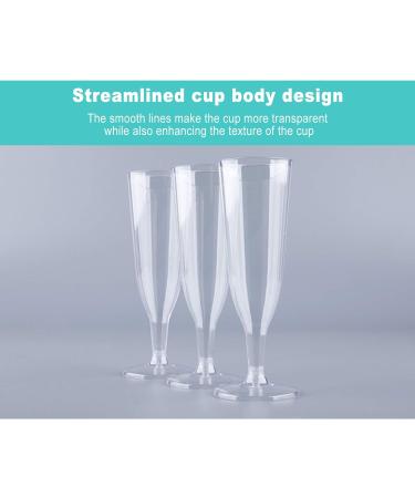 KBG 40 Pack 5 Oz Disposable Plastic Champagne Flutes | Mimosa Bar Glasses | Transparent 30 Pack-2 - Buy Online on GoSupps.com