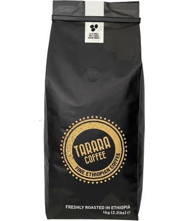 Tarara Coffee - Premium Ground Coffee - 100% Pure Ethiopian Arabica - Medium-Dark Artisan Roast - Rich & Aromatic - 1