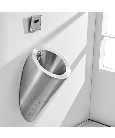Household Items Wall-Mounted Urinal 304 Stainless Steel Urinal Intelligent Sensor Flushing Men's Urinal Small Vertical Toilet Suitable for Shopping Malls Bars Schools (Single Piece Urinal) - Buy Online on GoSupps.com