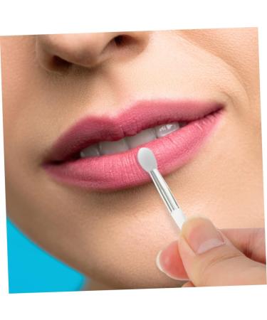 minkissy Facial Tools 2 Sets Lip Gloss Brush Face Tools Lip Applicator Wands Eyeshadow Makeup Brush Lip Care Applicator Make up for Face White Silica Gel Miss Eye Shadow Brush - Buy Online on GoSupps.com