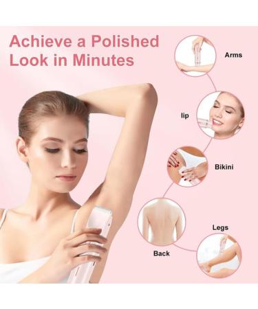 NNBWLMAEEZZSGGTUYU 2025 New Glow Aura Womens Shaver GlowShave 2in1 Body Shaver for Women Bikini and Face Trimmer for Women Groin Trimmer for Men Wet and Dry IPX7 Waterproof and Easy Pink - Buy Online on GoSupps.com