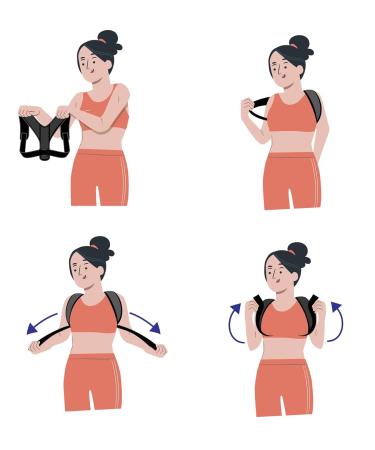 Posture Corrector for Women & Men | Adjustable Back Straightener for Neck Back & Shoulder Pain Relief | Breathable Support - Buy Online on GoSupps.com