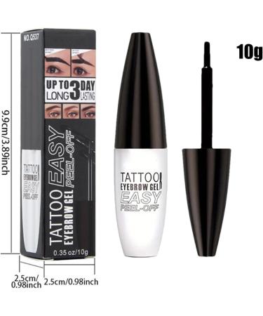 Eyebrow tattoo - Eyebrow gel - Temporary tint - Anti-stain - For natural eyebrow makeup - Buy Online on GoSupps.com
