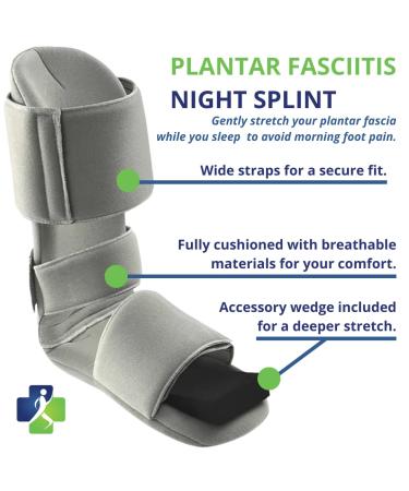 Plantar Fasciitis Night Splint | Soft Cushioned Comfort | Large Size - Buy Online on GoSupps.com