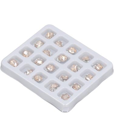 Nail Rhinestones Different Shape Rhinestone Nail Decoration Luxury 20pcs Nail Design Sparkling for Women for Travelling (Champagne) - Buy Online on GoSupps.com