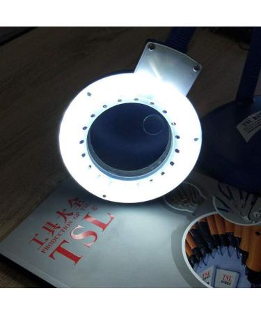 HD Desktop Magnifying Lamp with LED Lights 5-10 Times Electronic Mobile Phone Repair Elderly Reading Identification Magnifiers - Buy Online on GoSupps.com