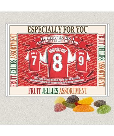 Gooners Football Shirt Personalised Gift Boxed Sweets - Buy Online on GoSupps.com