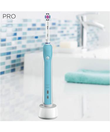 Oral-B Pro 1 Electric Toothbrush for Adults with Pressure Sensor - Christmas Gifts - 3 Piece Set (1 Handle, 1 Head, 1 Mode) - 3D Cleaning - Blue/White - UK Plug - Buy Online on GoSupps.com