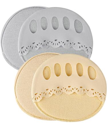 FRCOLOR 4 Pairs Tabi Socks with Forefoot Padding | Invisible Palm Socks & Anti-Skid Shoe Heel Pads for Women - Perfect for Travel - Buy Online on GoSupps.com