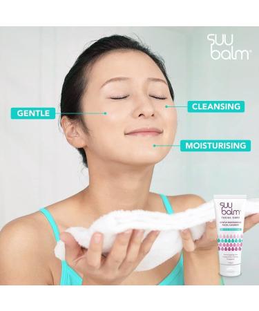 Suu Balm - Gentle Moisturising Facial Cleanser - Eczema Psoriasis Dry Sensitive Skin Treatment (100ml) - Buy Online on GoSupps.com