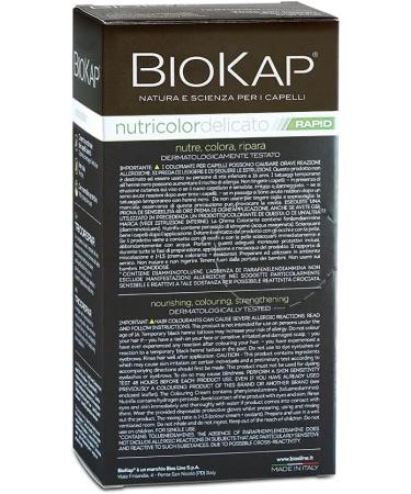 BIOKAP BIO KAP Nutricolor Delicato Rapid hair color without ammonia makes the hair soft hair color with 10 minutes processing time 135 ml 505 hazelnut brown - Buy Online on GoSupps.com